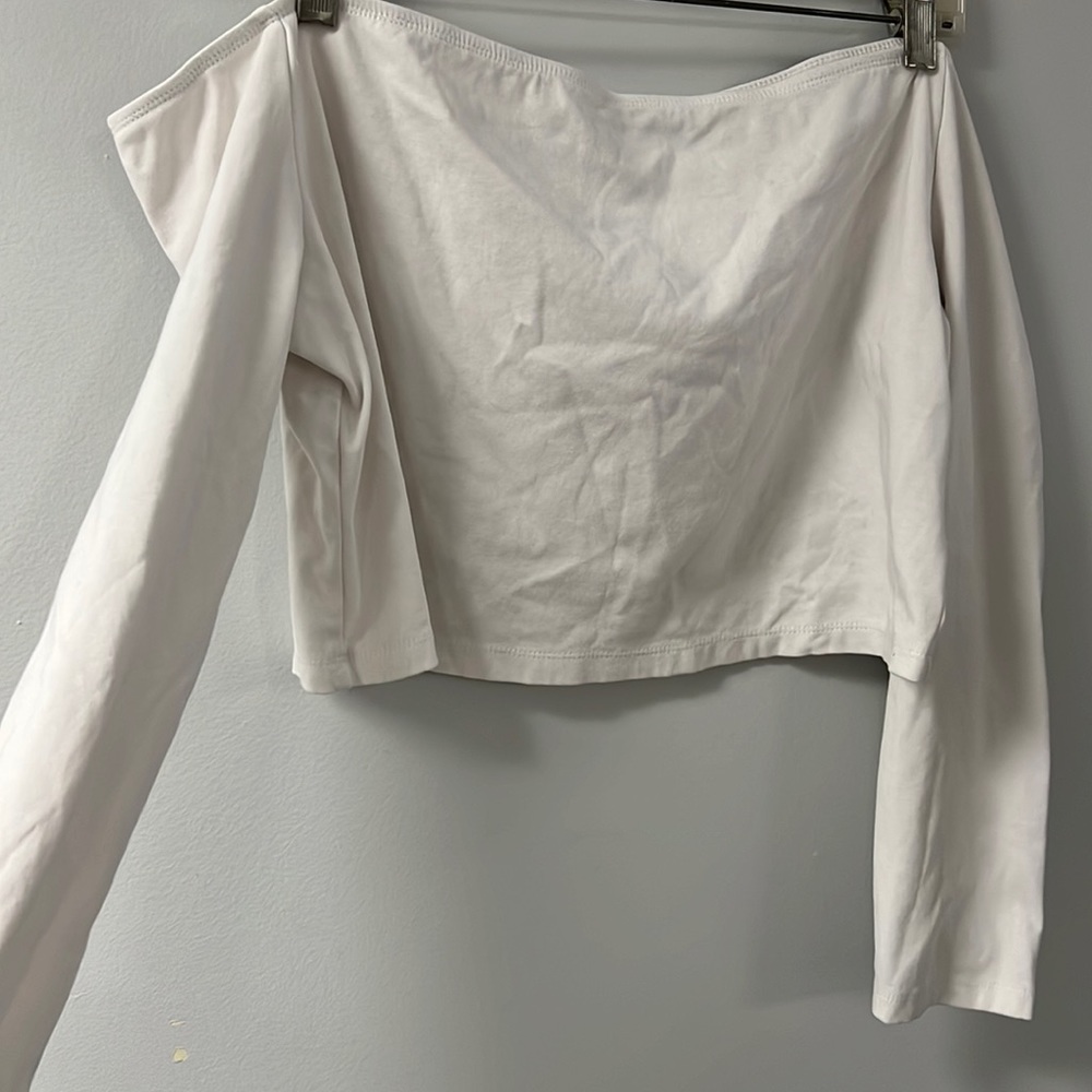 Off the Shoulder Crop Top from Shein